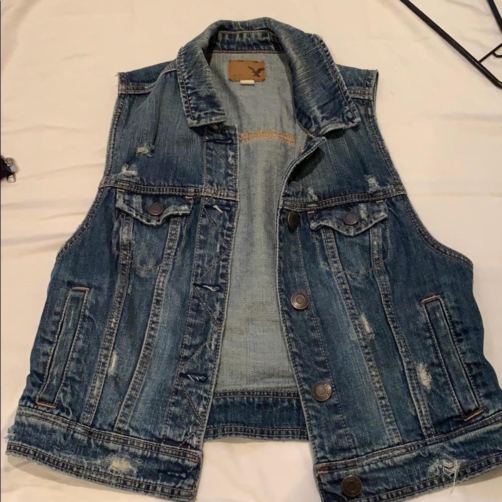 American eagle denim vest